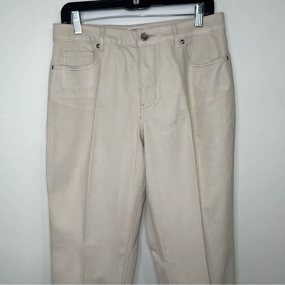 Coldwater Creek Women's Beige Straight-Leg Jeans - Picture 5 of 11